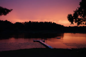 Sunset over Nordman Lake