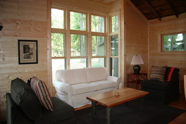 Camp Woodbury cabin four interior